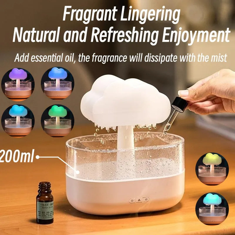 "Rain" Cloud Night Light Humidifier To ease your sleep